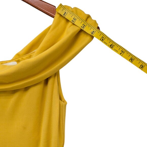 Lovers Friends Maxi Dress Marigold Gown One Shoulder Jersey Slit Bodycon Size XS - Picture 8 of 15
